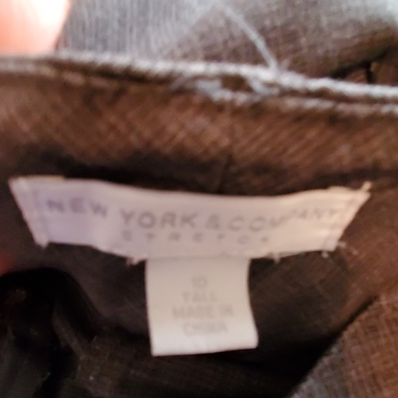New York and Company pants size 10 tall stretch - Picture 3 of 5